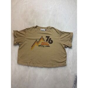 Girl Dangerous Mount Whitney Hiking Club 76 Graphic Cropped T Shirt Women's Med.